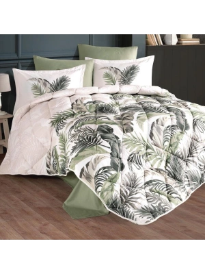 Clasy Ranforce Uyku Seti Çift Kişilik Hena V2 Yeşil