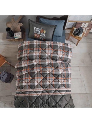 Clasy Ranforce Uyku Seti Tek Kişilik Rock İn Roll V1 Gri