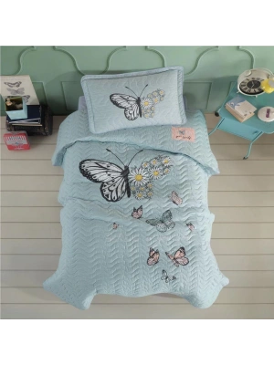 Clasy Ranforce Yatak Örtüsü Tek Kişilik Daisy Love V1 Mint