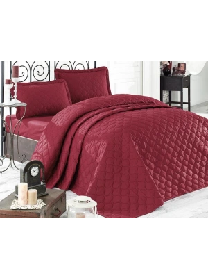 Clasy Ranforce Yatak Örtüsü Tek Kişilik Rabel V2 Bordo