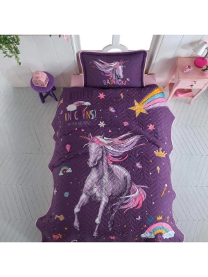 Clasy Ranforce Yatak Örtüsü Tek Kişilik Rainbow
