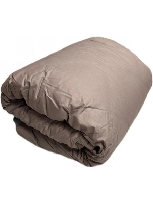 Clasy Ranforce Yorgan Tek Kişilik İki Renkli Kahve - Beyaz