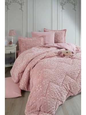 Clasy Wellsoft Jakarlı Tek Kişilik Uyku Seti Babil V3 Pudra