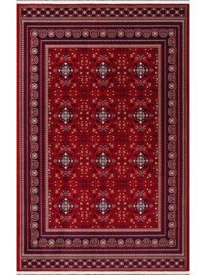 Dinarsu Halı 160x230 Asya Koleksiyonu 39772-010 Kırmızı