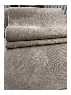 MERİNOS RÖLYEF KAYMAZ TABAN GARDEN KOYU BEJ KESME HALI