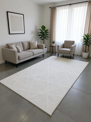 Merinos Vista 160x230 cm Akrilik Halı 76590-060 Beyaz