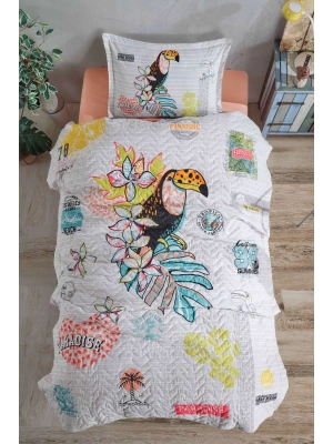 Ranforce %100 Pamuk Tek Kişilik Dört Mevsim Set Paradise