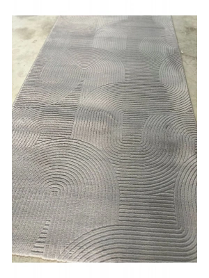 RÖLYEF JOY GRİ KAYMAZ TABAN KESME HALI YOLLUK