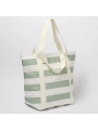 Sunnylife Soğutuculu Tote Plaj Çantası La Palma Sage Stripe