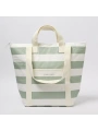 Sunnylife Soğutuculu Tote Plaj Çantası La Palma Sage Stripe