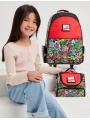 Smiggle - Marvel Comics Çift Katlı Beslenme Çantası