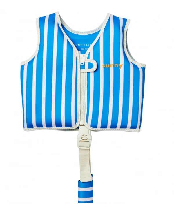 Sunnylife Çocuk Yüzme Can Yeleği 1-2 Yaş Tino the Tiger Blue