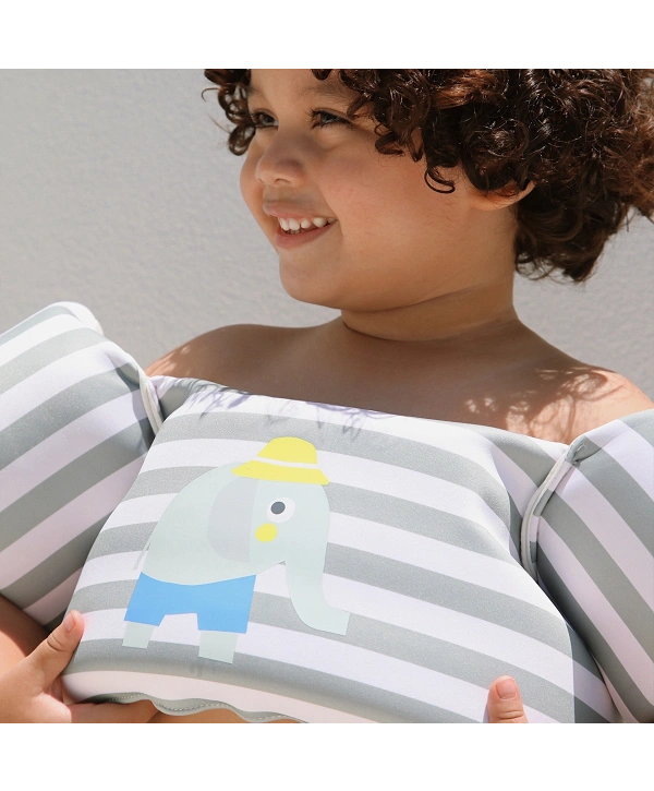 Sunnylife Kolluklu Can Yeelği 3-6 Yaş Eli the Elephant Green Stripe