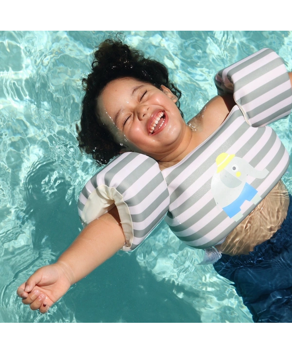 Sunnylife Kolluklu Can Yeelği 3-6 Yaş Eli the Elephant Green Stripe