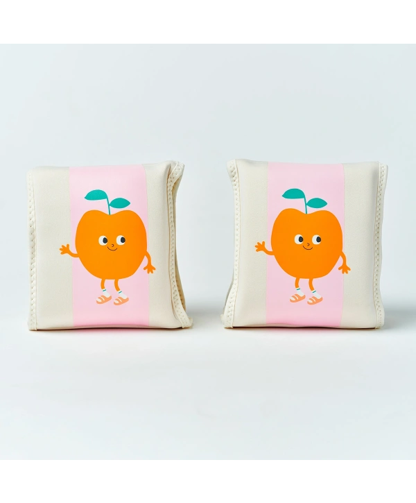 Sunnylife Çocuk Yüzme Kolluğu Poppy the Peach Pink Stripe