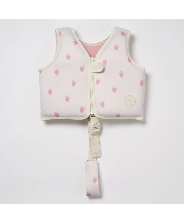 Sunnylife Çocuk Yüzme Can Yeleği 2-3 Yaş Strawberry Sunshine