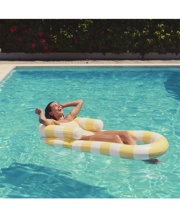 Sunnylife Deniz ve Havuz Yatağı La Mer Limon Stripe