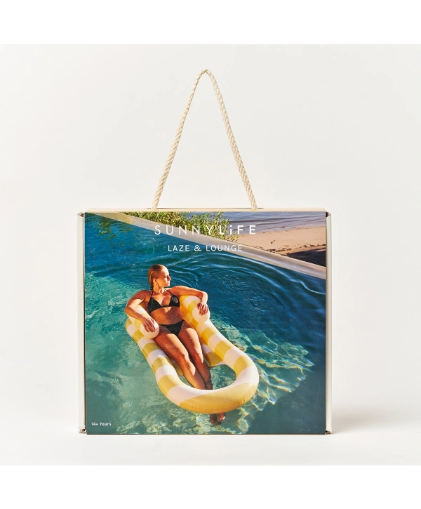 Sunnylife Deniz ve Havuz Yatağı La Mer Limon Stripe