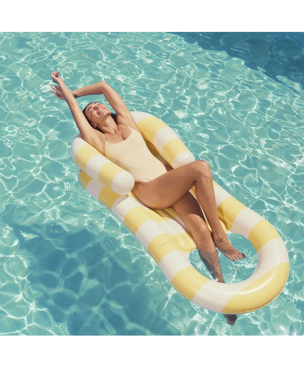 Sunnylife Deniz ve Havuz Yatağı La Mer Limon Stripe