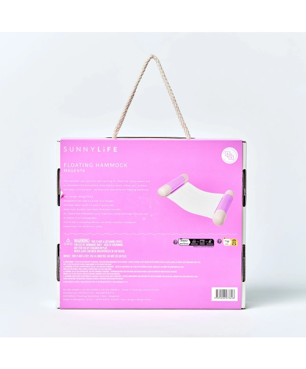 Sunnylife Deniz ve Havuz Şişme Hamak Pool Party Magenta