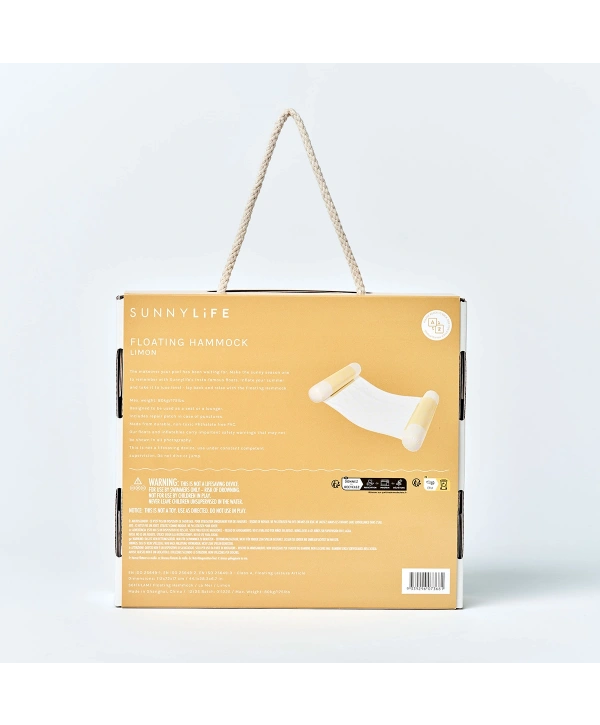 Sunnylife Deniz ve Havuz Şişme Hamak  La Mer Limon