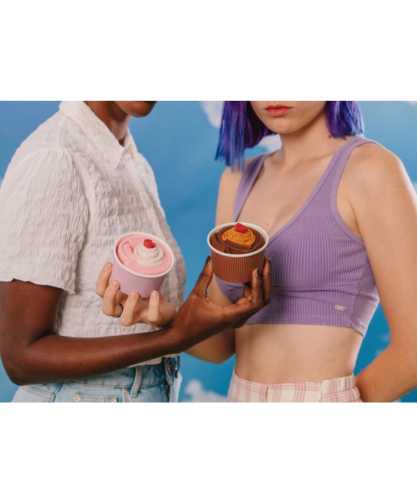 Eat My Socks - Yetişkin Çilekli Cupcake Çorap