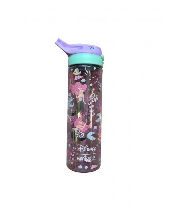 Smiggle - Disney Ariel BPAsız Otomatik Pipetli 650ML Suluk
