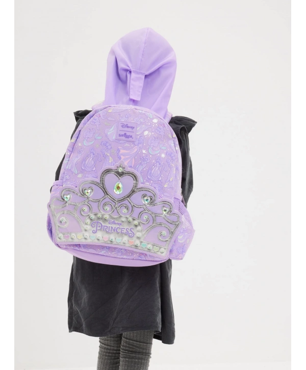 Smiggle - Disney Prenses Junior Kapşonlu Sırt Çantası