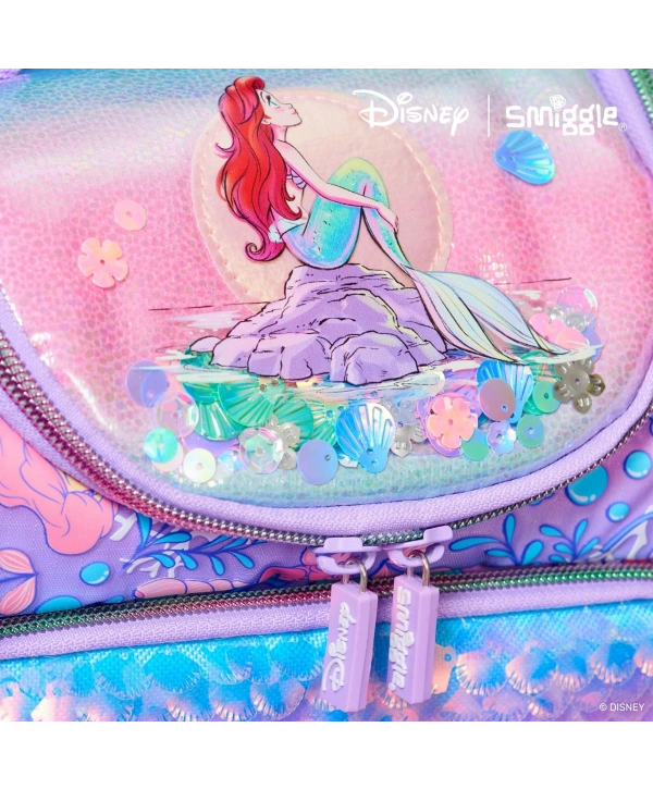 Smiggle - Disney Princess Askılı Çift Katlı Beslenme Çantası