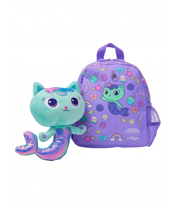Smiggle - Gabbys Dollhouse Kreş Çıkarabilir Oyuncaklı Sırt Çantası