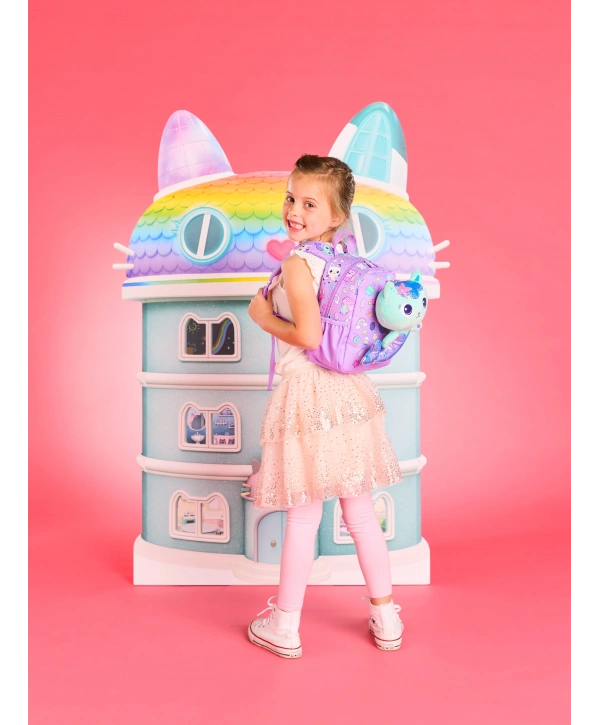 Smiggle - Gabbys Dollhouse Kreş Çıkarabilir Oyuncaklı Sırt Çantası