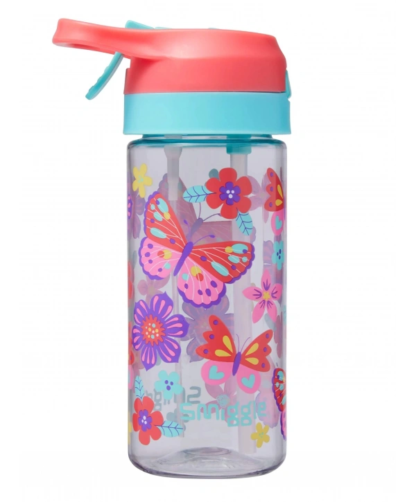 Smiggle - Hali Junior Su Püskürtmeli Otomatik Pipetli 440ML Suluk