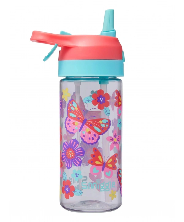 Smiggle - Hali Junior Su Püskürtmeli Otomatik Pipetli 440ML Suluk