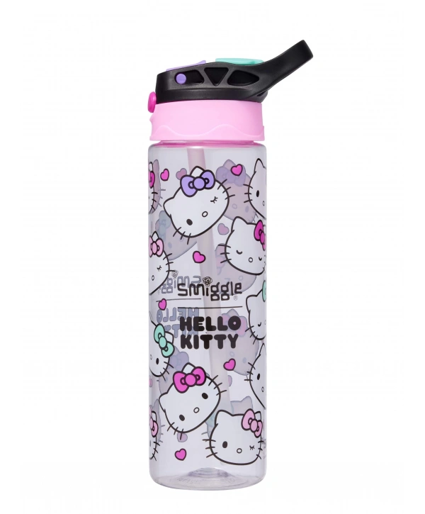 Smiggle - Hello Kitty BPAsız Otomatik Pipetli 650ML Suluk
