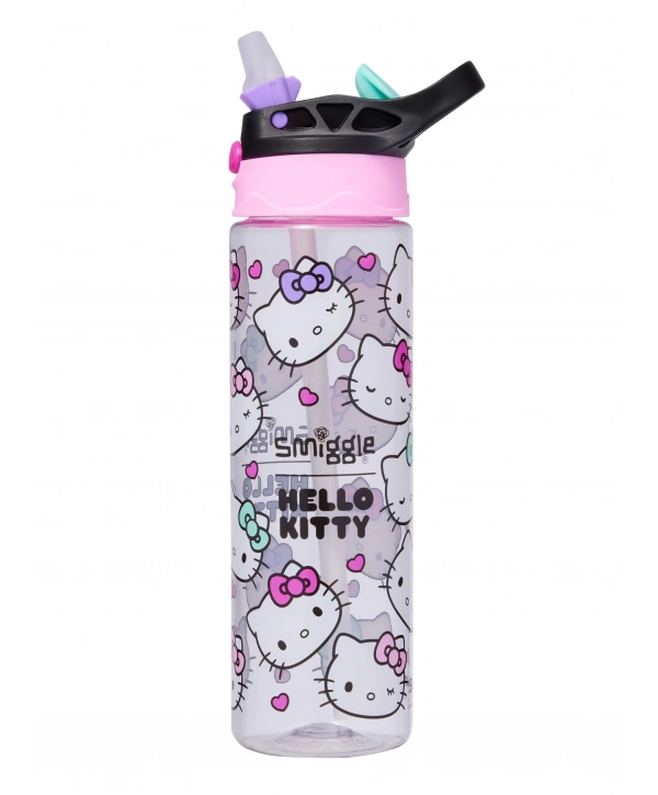 Smiggle - Hello Kitty BPAsız Otomatik Pipetli 650ML Suluk