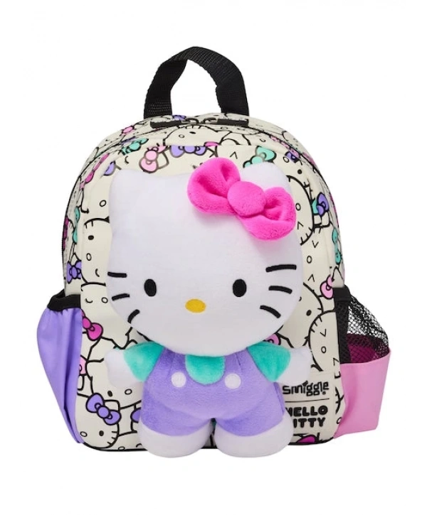 Smiggle - Hello Kitty Çıkarılabilir Oyuncaklı Kreş Okul Sırt Çantası