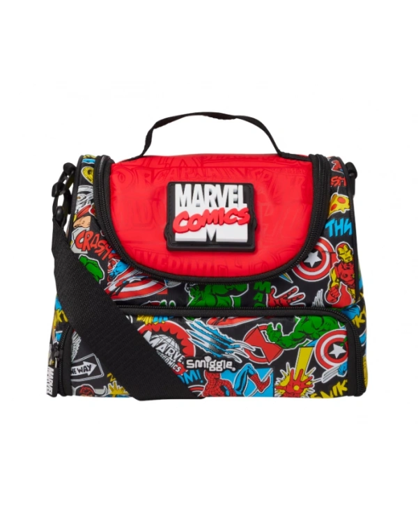 Smiggle - Marvel Comics Çift Katlı Beslenme Çantası