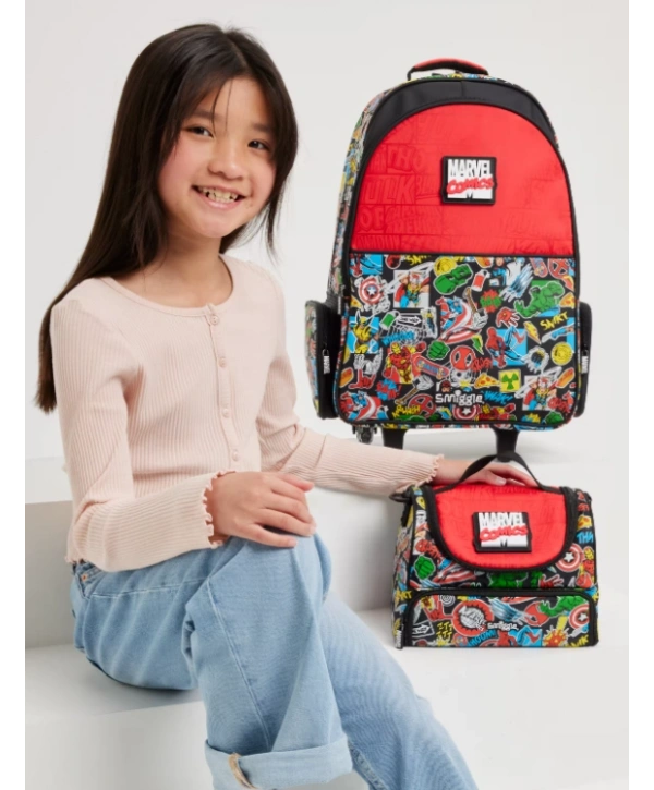 Smiggle - Marvel Comics Çift Katlı Beslenme Çantası