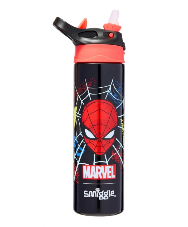 Smiggle - Marvel BPAsız Otomatik Pipetli 650ML Suluk