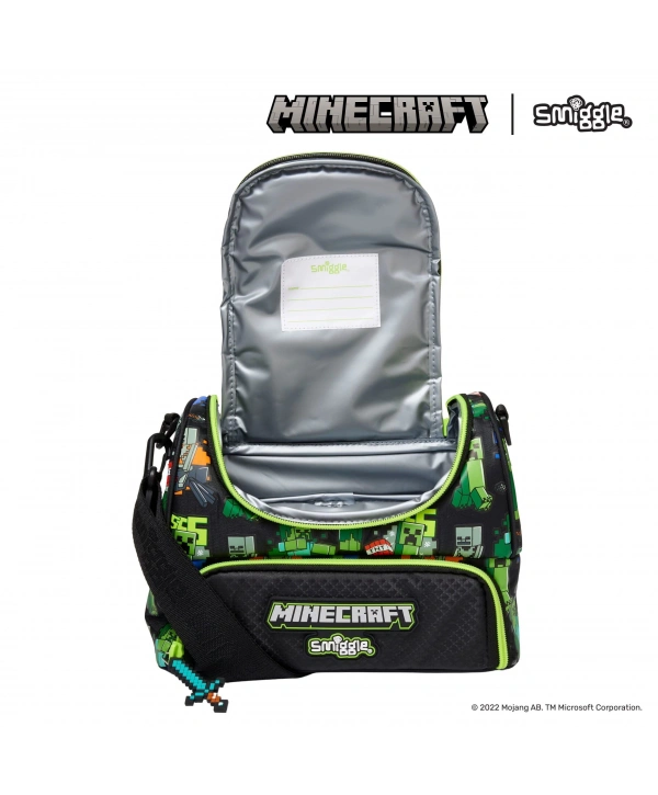 Smiggle - Minecraft Çift Katlı Askılı Beslenme Çantası