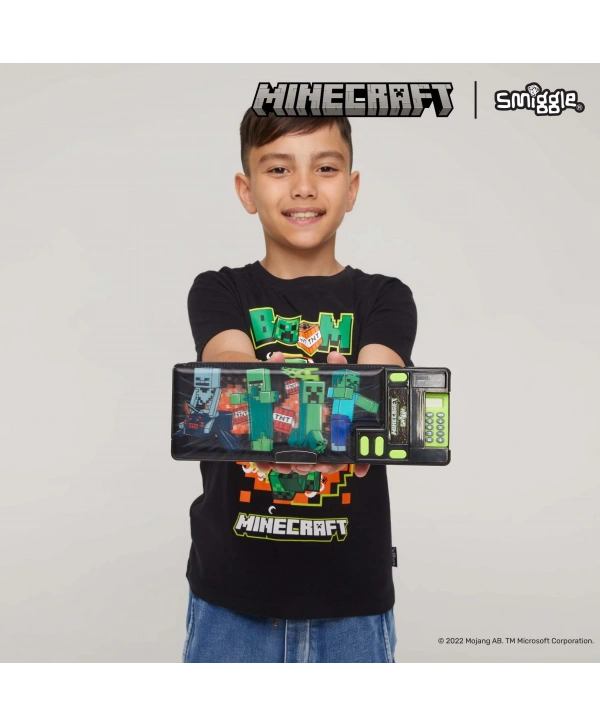 Smiggle - Minecraft Hesap Makineli Otomatik Kalem Kutusu