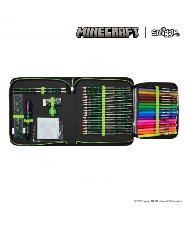 Smiggle - Minecraft Kırtasiye Seti ve Kalem Kutusu