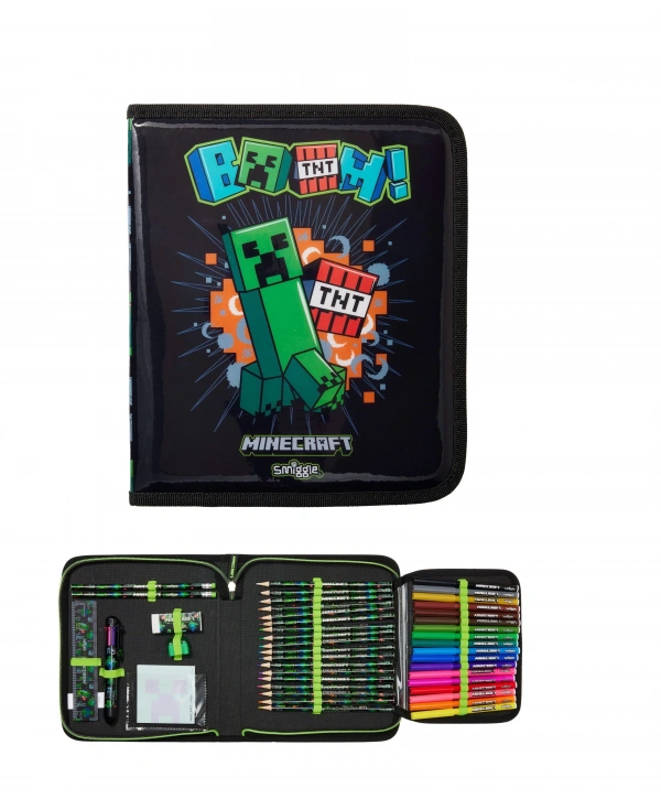 Smiggle - Minecraft Kırtasiye Seti ve Kalem Kutusu