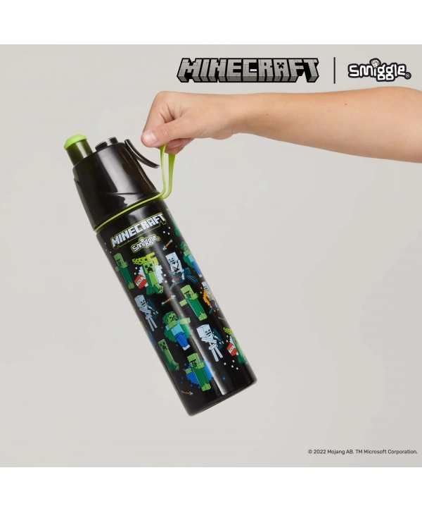 Smiggle - Minecraft Su Püskürtmeli 500ML Çelik Matara