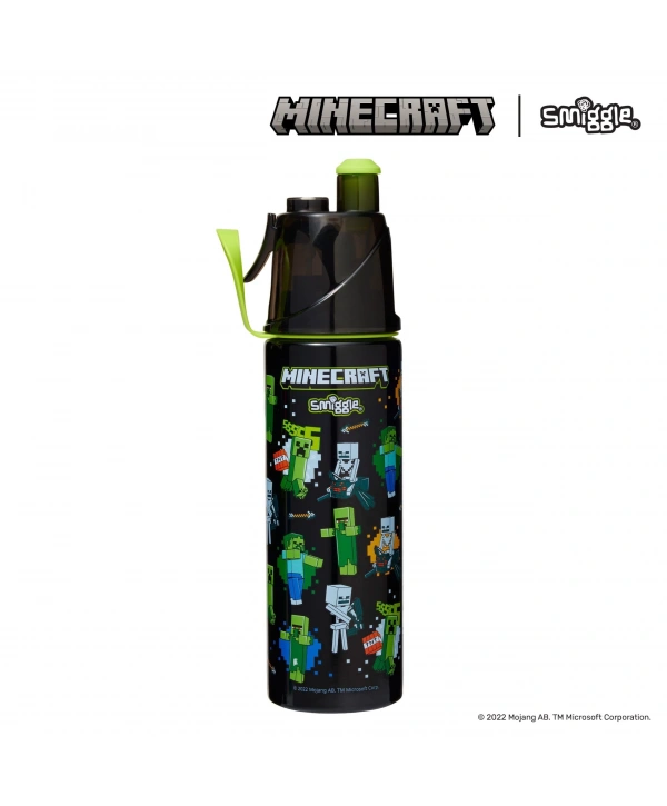 Smiggle - Minecraft Su Püskürtmeli 500ML Çelik Matara