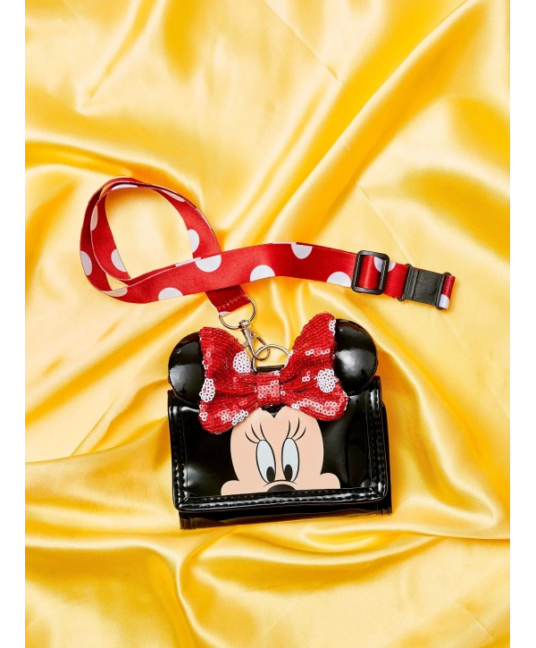 Smiggle - Minnie Mouse Karakterli İpli Cüzdan