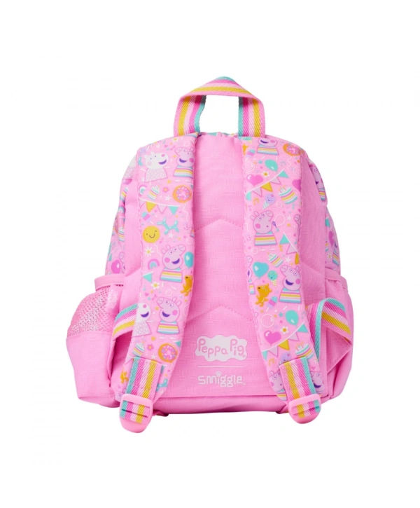 Smiggle - Peppa Pig Çıkarılabilir Oyuncaklı Kreş Okul Sırt Çantası