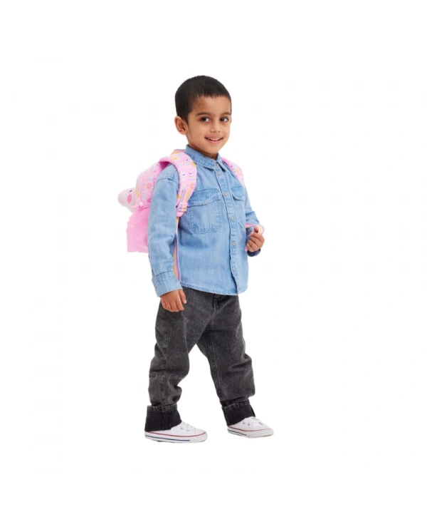 Smiggle - Peppa Pig Çıkarılabilir Oyuncaklı Kreş Okul Sırt Çantası