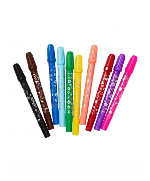 Smiggle - Stamper Kokulu Highlighter İşaretleyici Kalem Seti X10