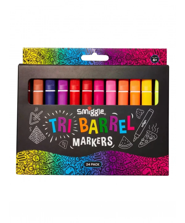 Smiggle - Üçgen Highlighter İşaretleyici Paketi X24